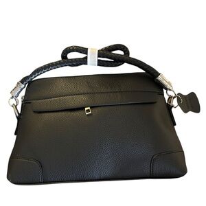 ALESSIA Elegant Black Shoulder Bag